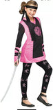 PINK DRAGON NINJA CHILD HALLOWEEN COSTUME SIZE LARGE 12-14