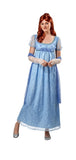 Regency Blue Lace Costume Dress for Adults Medium 10-140