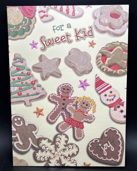 For a Sweet Kid Merry Christmas Greeting Card w/Envelope