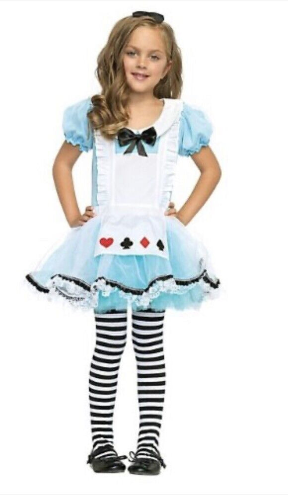 Adorable Alice in Wonderland Girls Costume Small 4-6