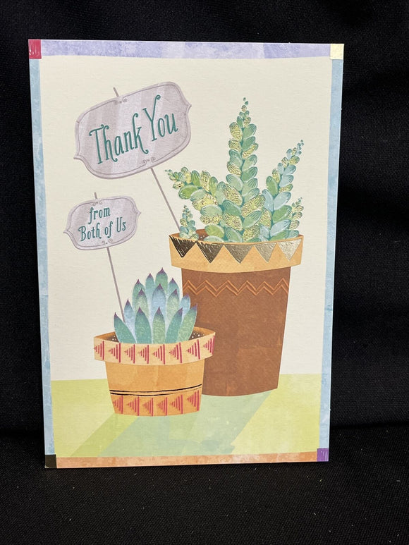 Thank You From Both of Us Greeting Card w/Envelope