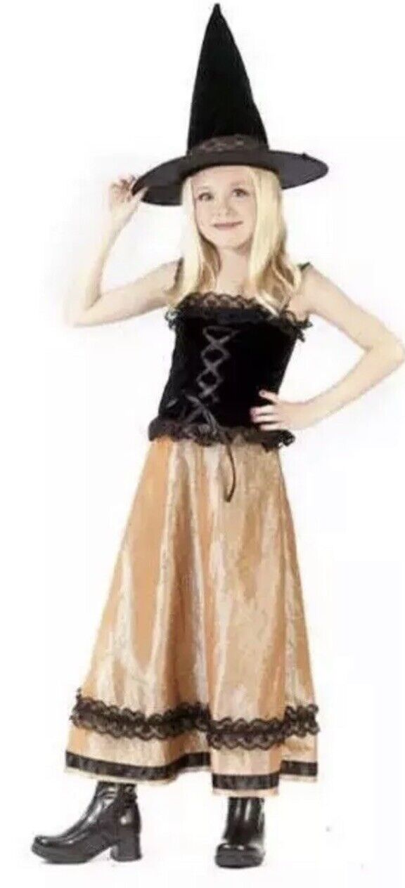 Childs Elegant Witch Costume Size Medium 8-10
