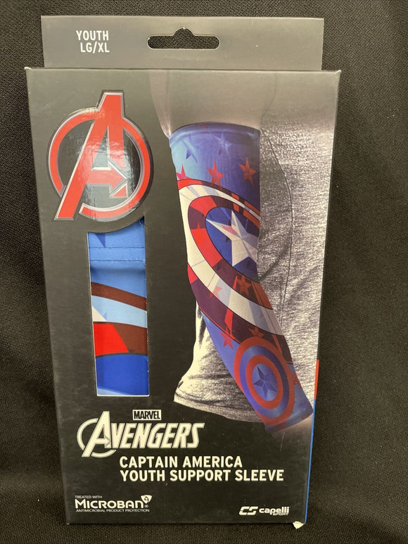 MARVEL Avengers Captain America Youth LG/XL Microban Support Sleeve