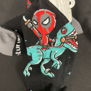 Mens Marvel Deadpool Chibi Socks One Size