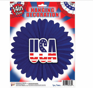 Forum Novelties Patriotic USA 14" Hanging Decoration