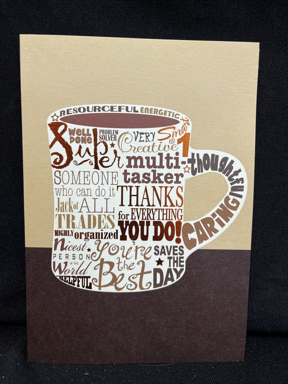 Happy Adminstrative Professionals Day Greeting Card w/Envelope