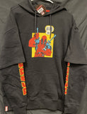 Men's Medium Marvel Deadpool Crazy Bad Things Black Hoodie