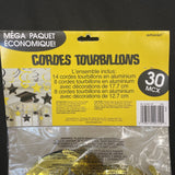 Amscan HANGING FOIL SWIRL GRADUATION DECORATION Mega Value Pk Yellow & Black NEW