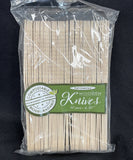 Disposable Wooden Knifes Eco-Friendly Natural Birchwood 50Ct