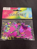 Neon Doodle Butterflies Peace Sign Stars Guitars Confetti (1.2oz)