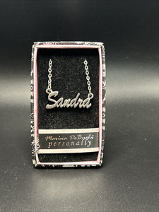 Marina DeBuchi "Sandra" Necklace Silver Plated 15 +3 extender NEW