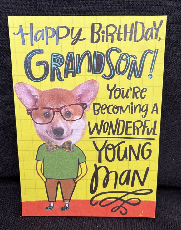 Happy Birthday Grandson Pop Out Greeting Card w/Envelope