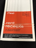 Mead Mead Rent Receipts, 33 Ea 3 Pads4