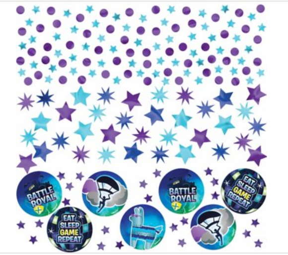Battle Royal Video Game War Kids Birthday Party Decoration Confetti 3-Pack