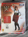 Ladies Pirate Girl Swashbuckler Wench Fancy Dress Costume Plus Size Fits 16-222