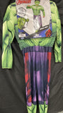 Avengers Hulk Child Costume Muscle Chest Padded Jumpsuit Plastic Mask Large