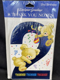2nd Birthday Party Thank You Notes 8 ct