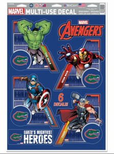 Florida Gators /  MARVEL Multi-Use 6 Piece Decals 11" x 17"