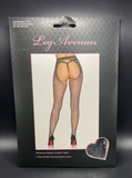 Leg Avenue Rhinestone Crotchless Tights, Black - One Size 1410