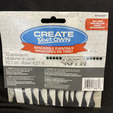 Amscan  Black Mini Tissue Fan Banner. Includes 10 Fans & Ribbon