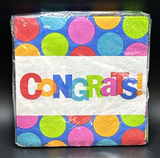 Amscan Congrats Beverage Napkins 16-2Ply