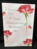Happy Administrative Assistant's Day Greeting Card w/Envelope