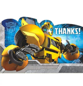 Transformers Thank You Postcards 8ct Post Card Boys Birthday Party