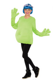 Cartoon Belly Fat Stuffed Fancy Dress Up Halloween Costume Accessory Green Adult0