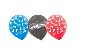 Power Rangers Ninja Steel Party Supplies 6-12" Latex Helium Quality Balloons (B)