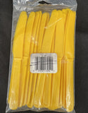 Gold Plastic Knives 24ct Disposable