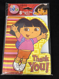 8 American Greeting Dora the Explorer Thank You Notes w/ Envelopes New Sealed0