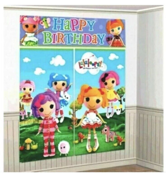Lalaloopsy Happy Birthday Party Wall Decorating Kit Poster Scene Setter