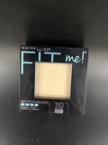 Maybelline Fit Me Normal to oily Matte+Poreless Pressed Powder #110 Porcelain