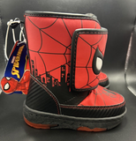 Marvel Spider-man Light Up Toddler Boys Snow Boot Size 7