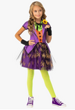 DC Super Villains Joker Girl's Dress Costume - Size Medium 8-100