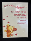 Happy Thanksgiving Grandma Greeting Card w/Envelope
