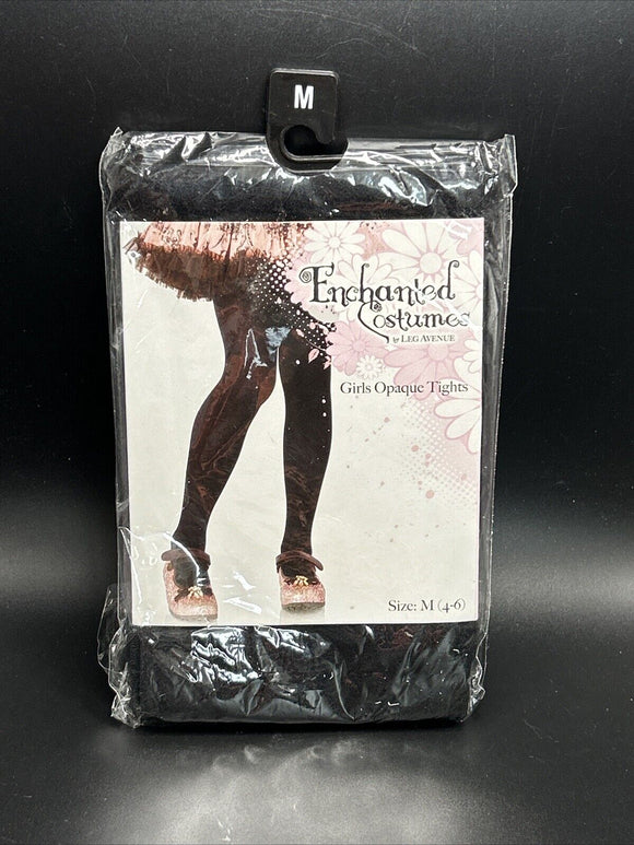 Leg Avenue Costumes 4646 Girls Tights Blk M 4-6