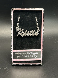 Marina DeBuchi "Kristin" Necklace Silver Plated 15 +3 extender NEW