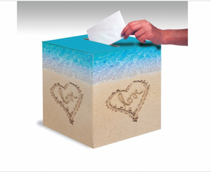 Beach Love Card Box 12”x12” by Creative Converting