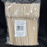 50 Spoons Eco-Friendly Disposable Wooden Cutlery Biodegradable Natural Birchwood