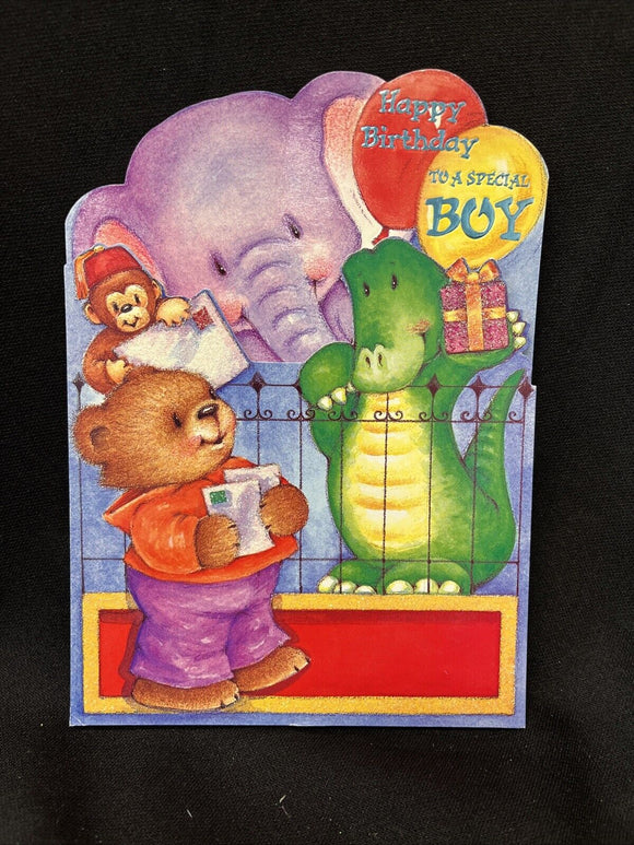 Happy Birthday Boy Greeting Card w/Envelope