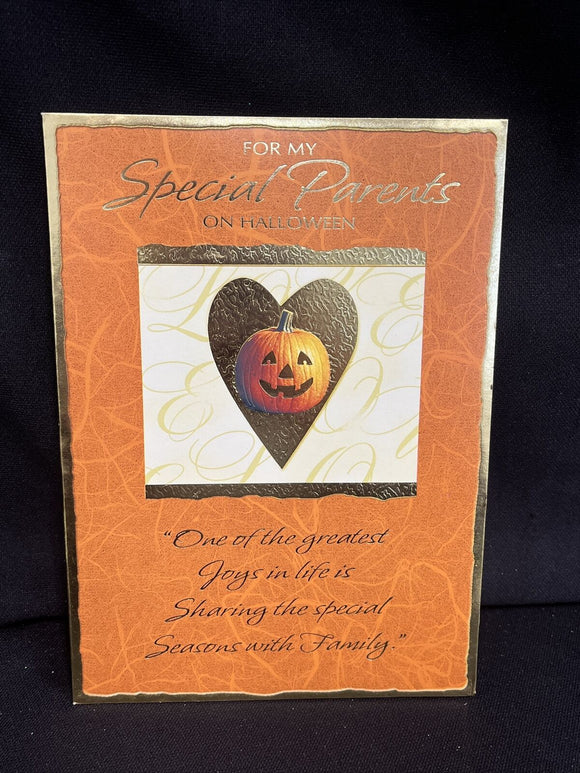 Happy Halloween Special Parents Greeting Card w/Envelope