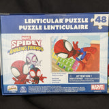 Disney Junior Marvel Spidey & His Amazing Friends 48pc Lenticular Puzzle 12 x 9"