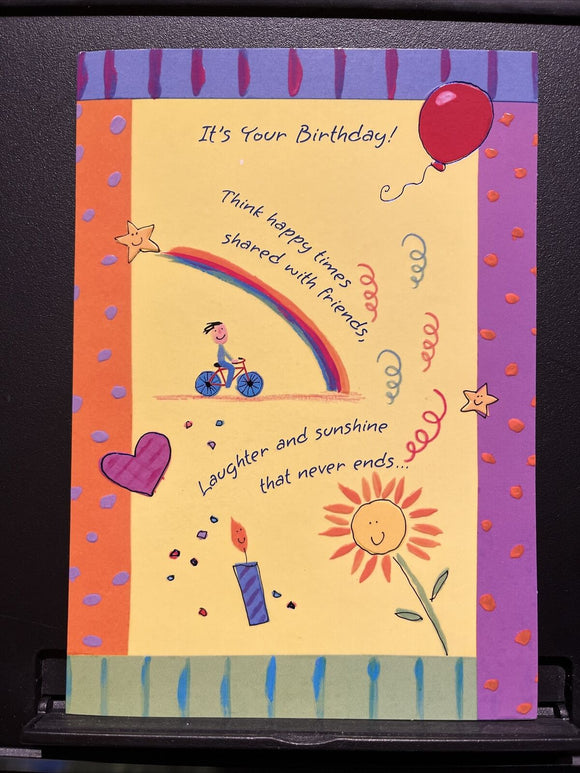 Birthday Greeting Card w/Envelope