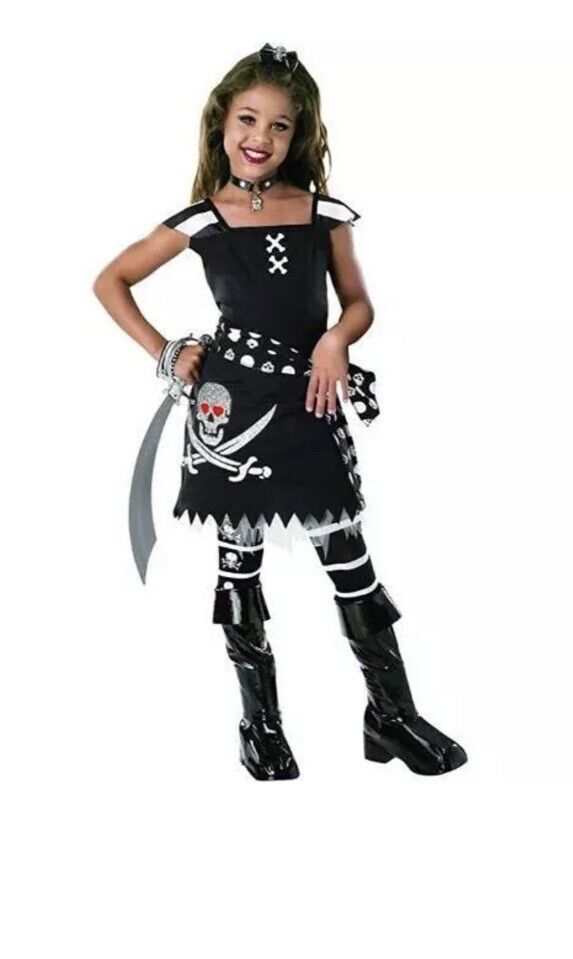 Rubies Scar-Let Pirate Girl's Fancy Dress Costume Size Small 4-6