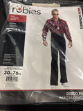 Disco 70s Black Costume Pants for Men 30”2