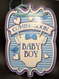 Coming Soon Baby Boy #81985 Sign