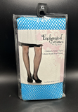 Enchanted Costumes Children's Fishnet Tights Blue XL 11-13