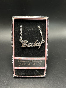 Marina DeBuchi "Becky" Necklace Silver Plated 15 +3 extender NEW