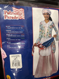 Patriotic Colonial Betsy Ross Costume for Girls Size Large 12-142